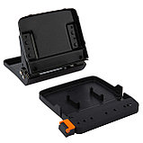 Дырокол энергосберегающий DELI EXPERT, черный, до 25 листов, с форматной линейкой, металл, фото 2