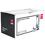 Дырокол мощный DELI EXPERT, серый, до 100 листов, с линейками для форматов, металл / пластик, фото 5