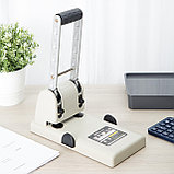 Дырокол мощный DELI EXPERT, серый, до 100 листов, с линейками для форматов, металл / пластик, фото 2