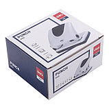 Дырокол DELI PRO, черно-белый, до 20 листов, с форматной линейкой, с фиксатором, металлический, фото 3