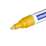 Маркер-краска OfficeSpace желтая, 1-4мм, нитро-основа, фото 3