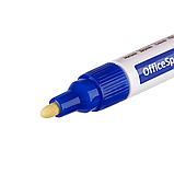 Маркер-краска OfficeSpace синяя, 1-4мм, нитро-основа, фото 3