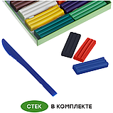 Пластилин восковой мягкий Гамма "Пчелка", 10 цветов, 150г, со стеком, картон. упаковка, фото 3