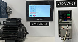 Как управлять частотным преобразователем VEDA VF-51 по Modbus?