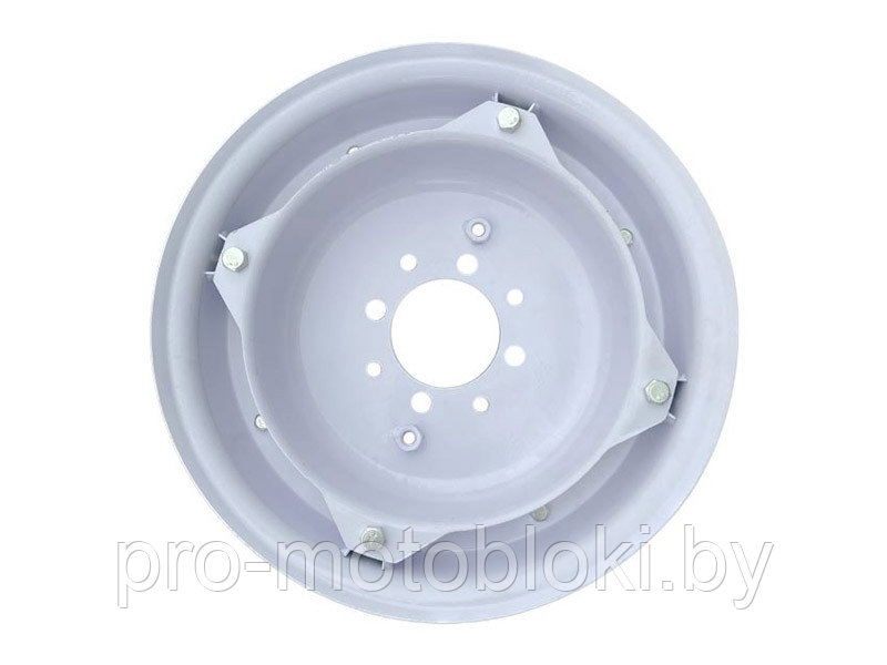 Диск колеса 6L-12, 5.00-12, 6.00-12S мотоблока универс., регулир. (333х93мм)