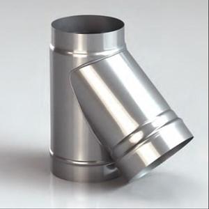 Тройник 45° из нержавеющей стали круглый БелКомин