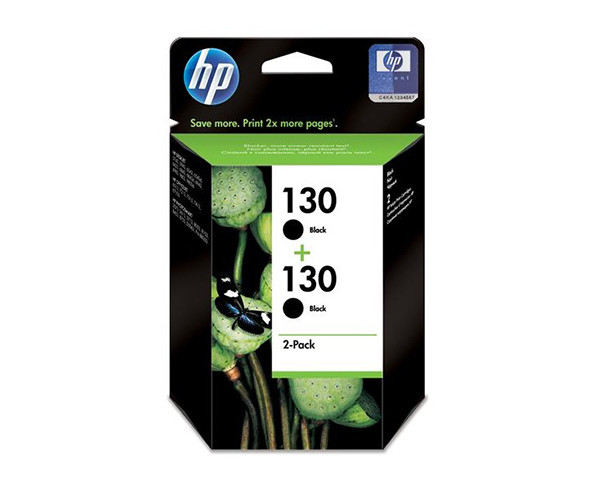 Картридж HP 130 2-pack (C9504HE) (для HP Deskjet 5743, 6523, 6543, 6843 HP Officejet 7313, 7413) Black черный