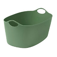 IKEA/ ТОРКИС гибкая корзина для белья, 35 л, зеленый