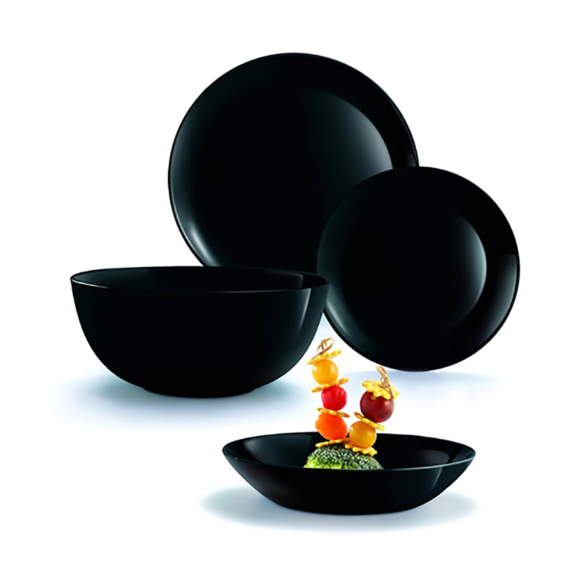 Столовый сервиз Luminarc Diwali Black 19пр P1622