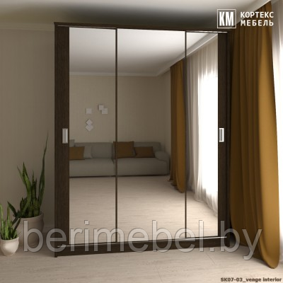 Шкаф-купе Лагуна (1,75м) ШК-07-03 КОРТЕКС