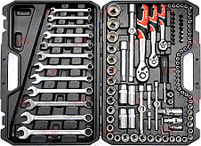 Набор инструментов 1/2" 3/8" 1/4" 111 предметов YATO YT-38831, фото 2