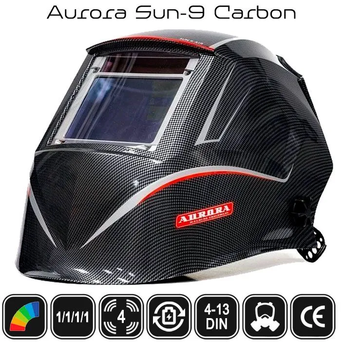 Aurora Сварочная маска Aurora SUN-9 Carbon