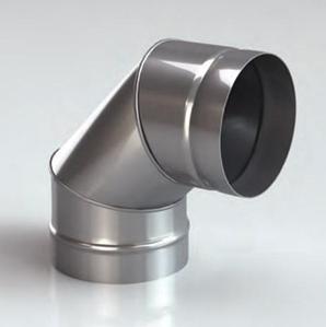 Отвод 87° из нержавеющей стали круглый БелКомин