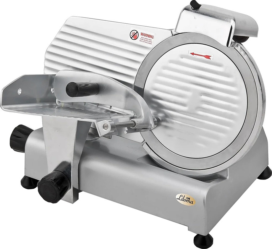 Слайсер LILOMA MS 250 ST (476х362х359 мм, 220В, 0,12 кВт, нож 220 мм, толщина нарезки: 0-9мм)