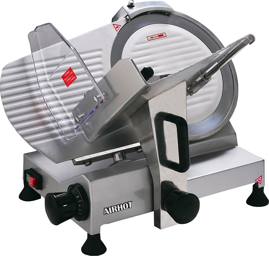 Слайсер AIRHOT SL 250 (479x415x365мм, 220В, 0, 15кВт, диаметр ножа 250 мм, толщина нарезки 0, 2-12 мм)