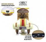 Детский электроскутер RiverToys K444PX (бежевый, фото 3