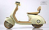 Детский электроскутер RiverToys K444PX (бежевый, фото 6