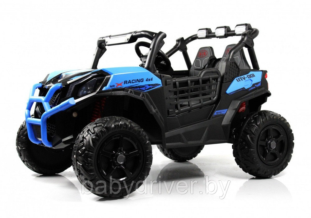Детский электромобиль RiverToys K777KK 4WD (синий) Buggy Полноприводный Двухместный