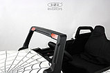 Детский электромобиль RiverToys A707AA LUX 4WD (белый Spider) Кондиционер двухместный полноприводный скорость, фото 4