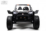 Детский электромобиль RiverToys A707AA LUX 4WD (чёрный Spider) Кондиционер двухместный полноприводный скорость, фото 3