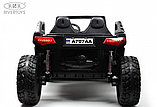 Детский электромобиль RiverToys A707AA LUX 4WD (чёрный Spider) Кондиционер двухместный полноприводный скорость, фото 4