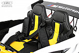 Детский электромобиль RiverToys G007GG (белый) BMW Двухместный, фото 4