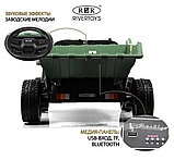 Детский электромобиль RiverToys C444CC (темно-зеленый) двухместный, фото 3