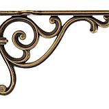 Полкодержатель 800 цв. бронза античная L-200мм, фото 5