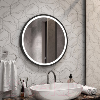 Зеркало Континент Style Black Led D 60 - фото 8 - id-p223070616