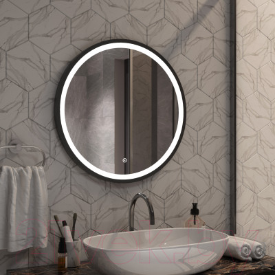 Зеркало Континент Style Black Led D 60 - фото 9 - id-p223070616