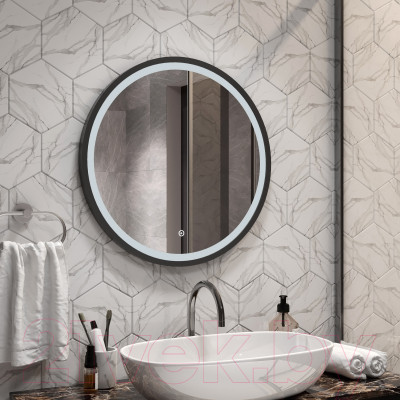 Зеркало Континент Style Black Led D 60 - фото 10 - id-p223070616