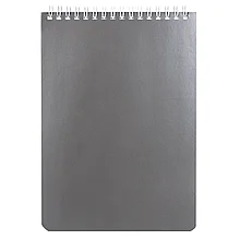 Блокнот А5 BRAUBERG лакированный, Серебро, 60 л