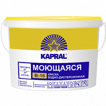 Краска ВД "Капрал В-16", ведро 10 л (15 кг), фото 2