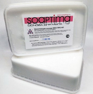 Мыльная основа SOAPTIMA Базовая белая непотеющая ПРО, 1 кг