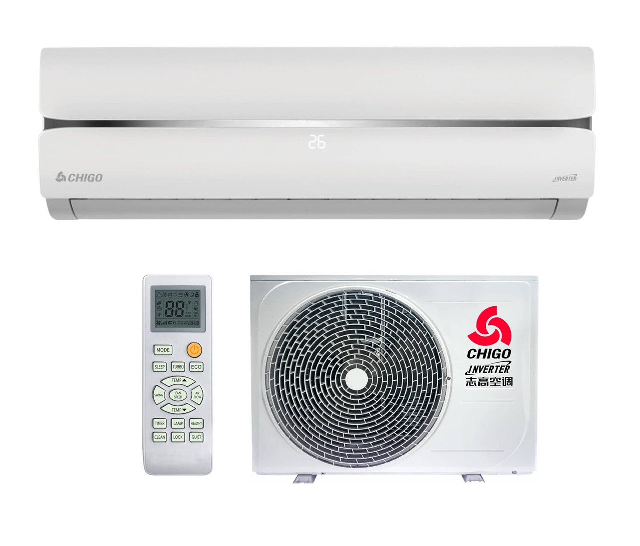 Инверторный Кондиционер Chigo King Inverter CS-35V3G-1B172 WI-FI (до 40кв.м)