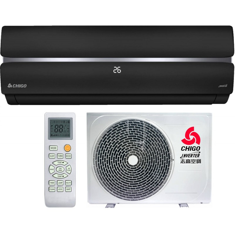 Инверторный Кондиционер Chigo King Inverter CS-35V3G-1B172-Black WI-FI (до 40кв.м)