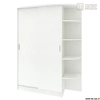 Шкаф-купе для прихожей Лагуна (1,65м) ШК-09-00 КОРТЕКС c открытыми полками
