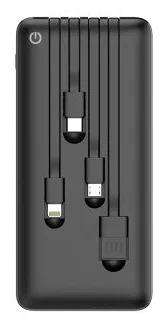 Внешний аккумулятор Perfeo 10000 mah ABSOLUTE цвет : черный,белый