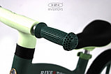 Детский беговел RiverToys HB-001 (зелёный) 12 дюймов, подсветка колёс, фото 4