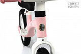 Детский беговел RiverToys HB-001 (розовый) 12 дюймов, подсветка колёс, фото 4