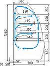 Кондитерская витрина холодильная  Carboma Люкс Техно K70 VV 0,9-1 STANDARD 0...+7, фото 3