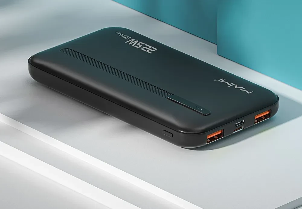 Внешний аккумулятор MAIMI Mi1 10000mAh 2USB/Micro/Type-C цвет : черный, белый