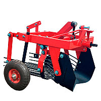 Картофелекопалка Краян КВ-05П для мотоблока с ВОМ (пневмоколеса)