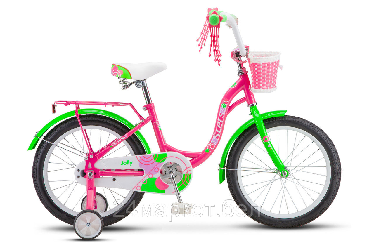 Детский велосипед Stels Jolly 18 V010 (розовый/салатовый, 2019)