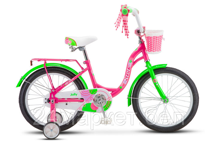 Детский велосипед Stels Jolly 18 V010 (розовый/салатовый, 2019), фото 2