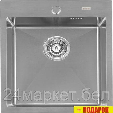 Кухонная мойка ARFEKA Eco AR 500*500 Satin, фото 2