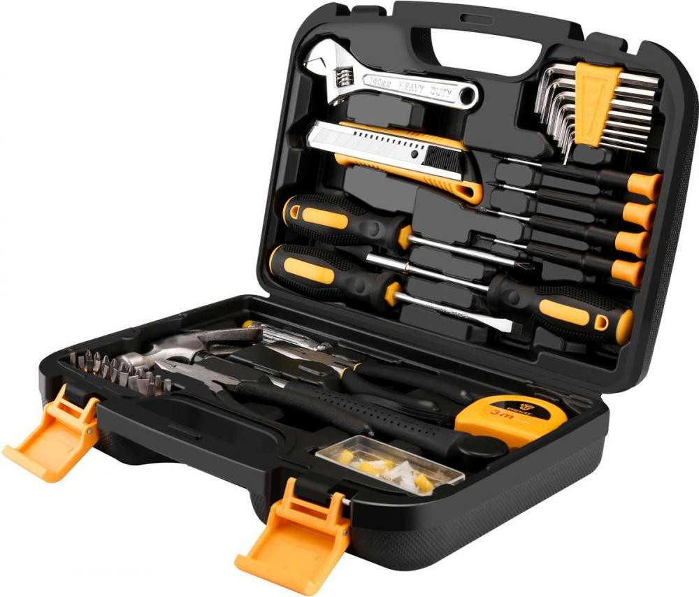 Набор инструментов 100пр. DEKO TZ100 (отвертки, ключи, пассатижи, молоток, биты, крепеж и др.)