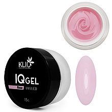 Гель IQ Klio Professional (Rose) розовый, 15мл