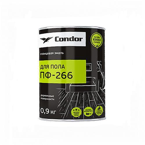Эмаль для пола Condor ПФ-266 светло-серая (Ral 7004) 0,9 кг