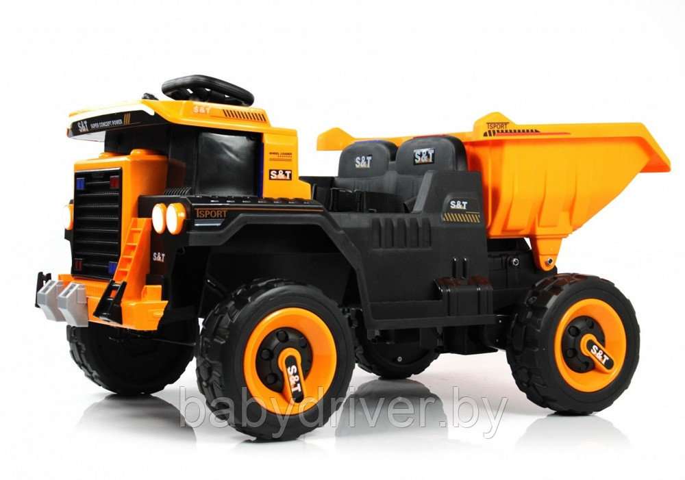Детский электромобиль RiverToys K555PX (оранжевый)